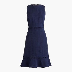 J. Crew Navy, Fluted Hem Dress
